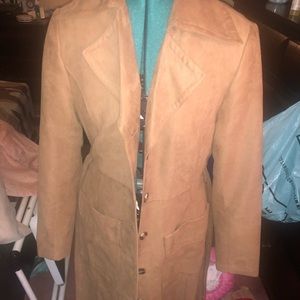 Tan suede h and m jacket worn twice size 12.
